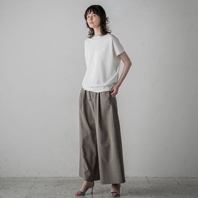 【大きいサイズ】マシュマロポンチカットソー≪洗濯機で洗える≫