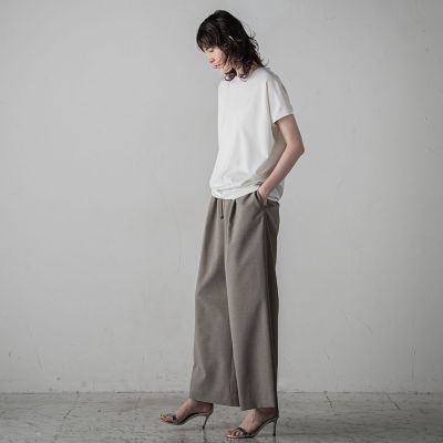 【大きいサイズ】マシュマロポンチカットソー≪洗濯機で洗える≫