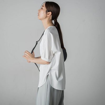 【大きいサイズ】パーフェクトベアスムースカットソー≪洗濯機で洗える≫