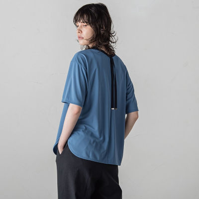 ＜la.f...（Women/大きいサイズ）＞【ＷＥＢ限定／大きいサイズ】バックリボンカットソー≪洗濯機で洗える≫