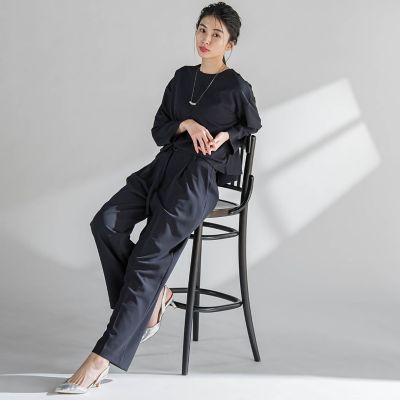 【大きいサイズ】パーフェクトジャージカットソー≪洗濯機で洗える≫