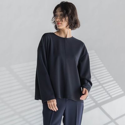 【大きいサイズ】パーフェクトジャージカットソー≪洗濯機で洗える≫