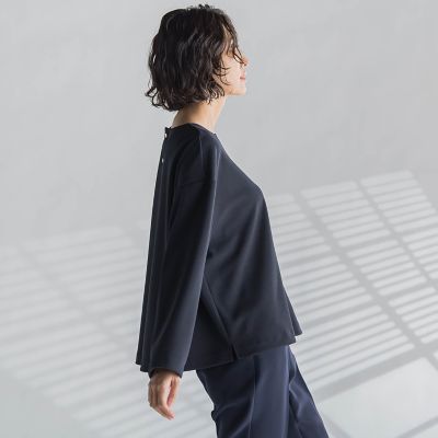 【大きいサイズ】パーフェクトジャージカットソー≪洗濯機で洗える≫
