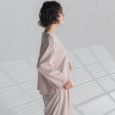 【大きいサイズ】パーフェクトジャージカットソー≪洗濯機で洗える≫
