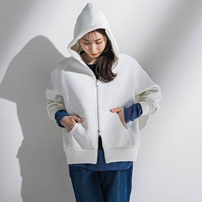 【大きいサイズ】ダブルジップパーカー≪洗濯機で洗える≫