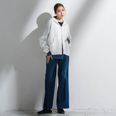 【大きいサイズ】ダブルジップパーカー≪洗濯機で洗える≫