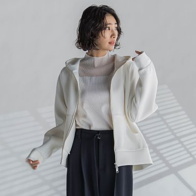 【大きいサイズ】ダブルジップパーカー≪洗濯機で洗える≫