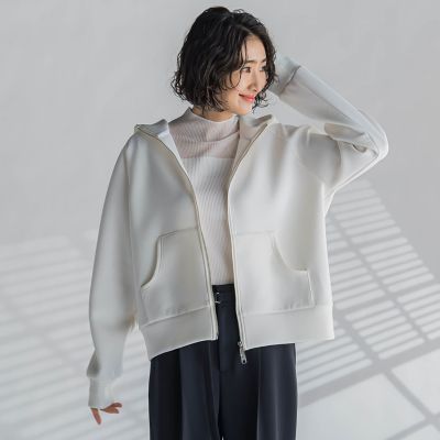 【大きいサイズ】ダブルジップパーカー≪洗濯機で洗える≫