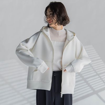 【大きいサイズ】ダブルジップパーカー≪洗濯機で洗える≫