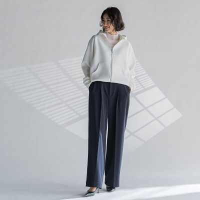 【大きいサイズ】ダブルジップパーカー≪洗濯機で洗える≫