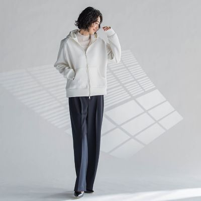【大きいサイズ】ダブルジップパーカー≪洗濯機で洗える≫