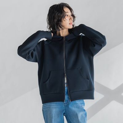 【大きいサイズ】ダブルジップパーカー≪洗濯機で洗える≫