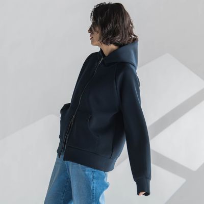 【大きいサイズ】ダブルジップパーカー≪洗濯機で洗える≫