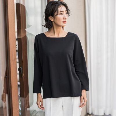 ＜la.f...（Women/大きいサイズ）＞【大きいサイズ】マシュマロポンチカットソー≪洗濯機で洗える≫