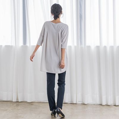 【大きいサイズ】【ｂｉｙｏｒｉ】“ブラウスのような”万能Ｔシャツ≪洗濯機で洗える≫