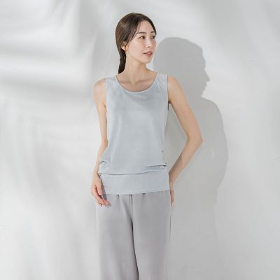 la.f...（Women/大きいサイズ）/ラ　エフ L （大きいサイズ） 【大きいサイズ】ソフトラメタンクトップ≪洗濯機で洗える≫