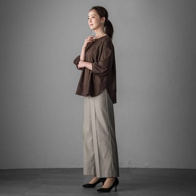 大きいサイズ】スムースシフォンカットソー≪洗濯機で洗える≫ | la.f