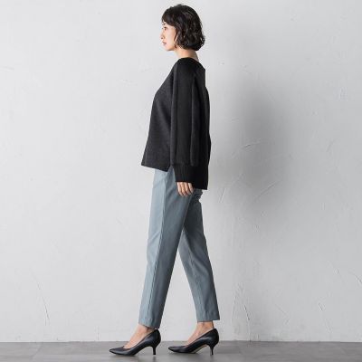 大きいサイズ】メルトンニットドッキングカットソー | la.f（Women