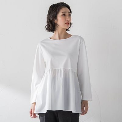 ＜la.f...（Women/大きいサイズ）＞【大きいサイズ】ペプラムカットソー