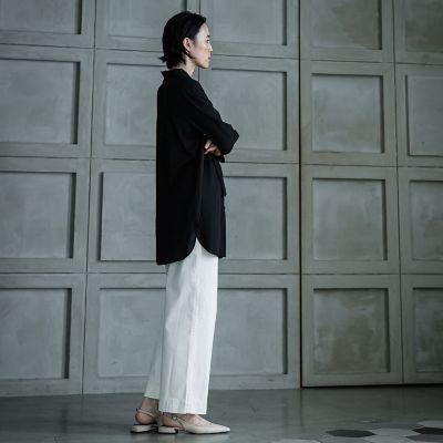 【大きいサイズ】イスコホワイトデニムパンツ