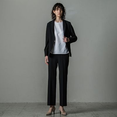 【大きいサイズ】優しい履き心地アルガン２ＷＡＹセミフレアパンツ≪洗濯機で洗える／セットアップ対応≫