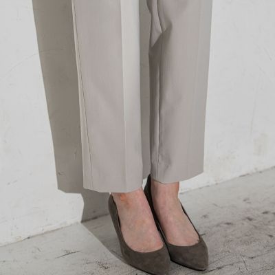 【大きいサイズ】ドロストテーパードパンツ≪洗濯機で洗える／撥水防汚加工≫