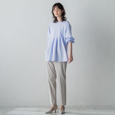 【大きいサイズ】ドロストテーパードパンツ≪洗濯機で洗える／撥水防汚加工≫