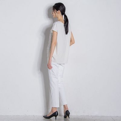 【大きいサイズ】定番シェルタリングドライテーパードパンツ≪洗濯機で洗える／セットアップ対応≫