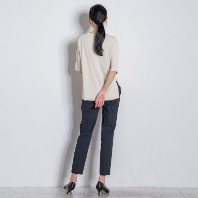 【大きいサイズ】定番シェルタリングドライテーパードパンツ≪洗濯機で洗える／セットアップ対応≫