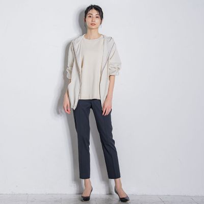 【大きいサイズ】定番シェルタリングドライテーパードパンツ≪洗濯機で洗える／セットアップ対応≫