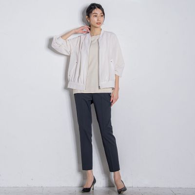 【大きいサイズ】定番シェルタリングドライテーパードパンツ≪洗濯機で洗える／セットアップ対応≫