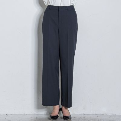 【大きいサイズ】シェルタリングドライワイドパンツ≪洗濯機で洗える／セットアップ対応≫
