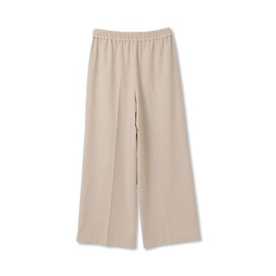 【大きいサイズ】ドライシャンタンワイドパンツ≪洗濯機で洗える≫