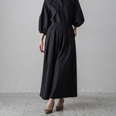 【大きいサイズ】ボリュームワイドタフタパンツ≪洗濯機で洗える／セットアップ対応≫