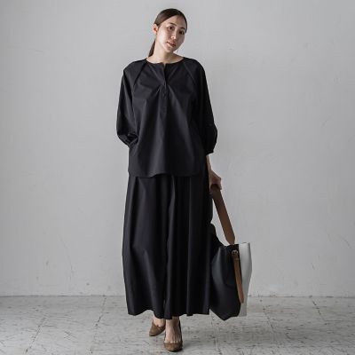 【大きいサイズ】ボリュームワイドタフタパンツ≪洗濯機で洗える／セットアップ対応≫