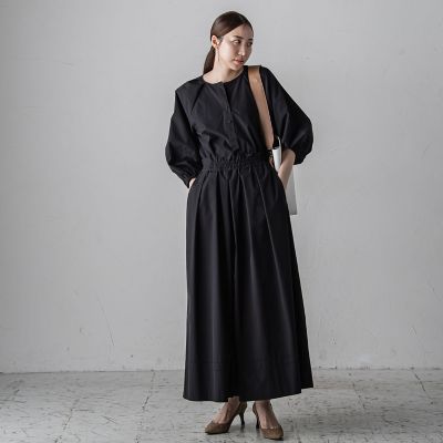 【大きいサイズ】ボリュームワイドタフタパンツ≪洗濯機で洗える／セットアップ対応≫