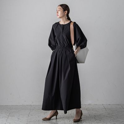 【大きいサイズ】ボリュームワイドタフタパンツ≪洗濯機で洗える／セットアップ対応≫