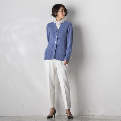 【大きいサイズ／カタログ掲載】ピクシエスタテーパードパンツ≪洗濯機で洗える／セットアップ対応≫