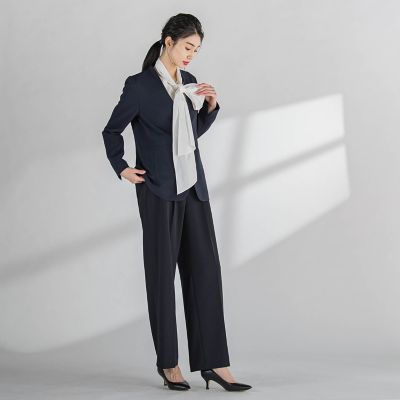 【大きいサイズ】パーフェクトジャージワイドパンツ≪洗濯機で洗える≫