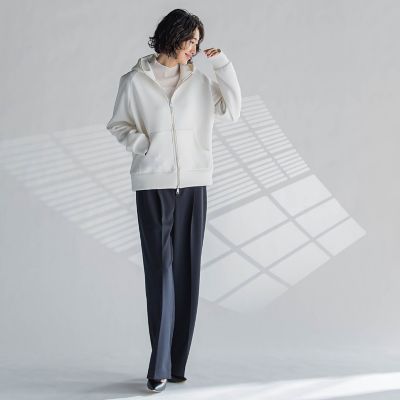 【大きいサイズ】パーフェクトジャージワイドパンツ≪洗濯機で洗える≫