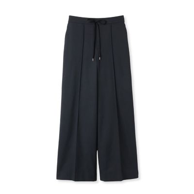 【ＷＥＢ限定／大きいサイズ】シェルタリングワイドパンツ≪洗濯機で洗える≫