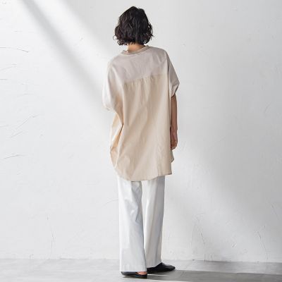 【大きいサイズ】【ｂｉｙｏｒｉ】シェルタリングドライオックスワイドパンツ≪洗濯機で洗える≫