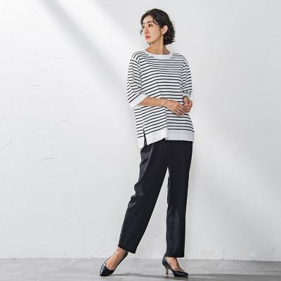 【大きいサイズ】キレリテーパードパンツ≪洗濯機で洗える≫