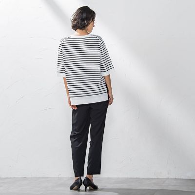 【大きいサイズ】キレリテーパードパンツ≪洗濯機で洗える≫