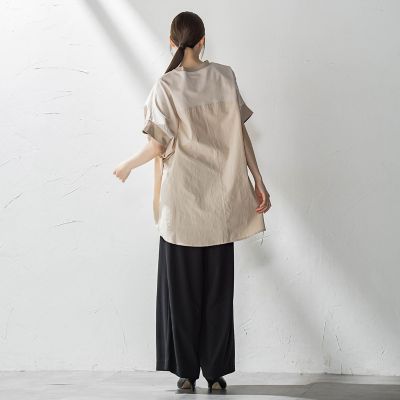 【大きいサイズ】キレリワイドパンツ≪洗濯機で洗える≫