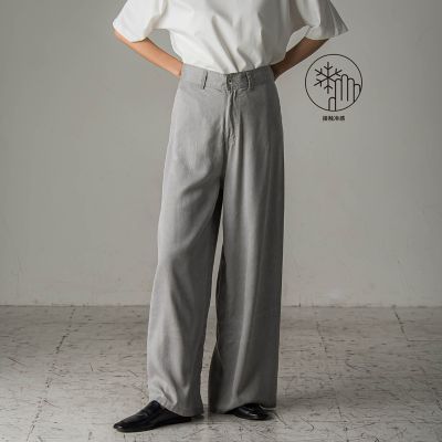 【送料無料】la.f...（Women/大きいサイズ）/ラ エフ L（大きいサイズ）"ひんやり、薄くて、ラクに"レーヨンデニムパンツ&#8810;洗濯機で洗える&#8811; 13ライトグレー パンツ・ズボン【三越伊勢丹/公式】