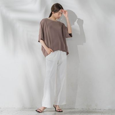 【ＷＥＢ限定／大きいサイズ】ハイテンションワイドパンツ≪洗濯機で洗える≫