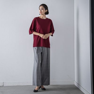 大きいサイズ】グレンチェックパンツ≪洗濯機で洗える≫ | la.f