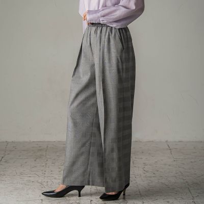 【美品】EVISU／yamane　グレンチェックテーパードパンツ　大きめサイズ 美品】EVISU／yamane グレンチェックテーパードパンツ 大きめ