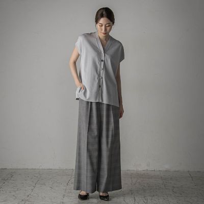 大きいサイズ】グレンチェックパンツ≪洗濯機で洗える≫ | la.f